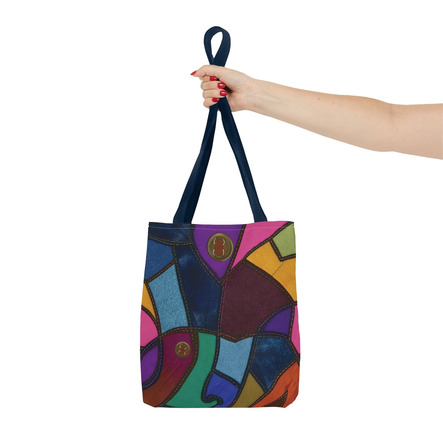 Denim Canvas Bag, Tote Bag Denim Printify