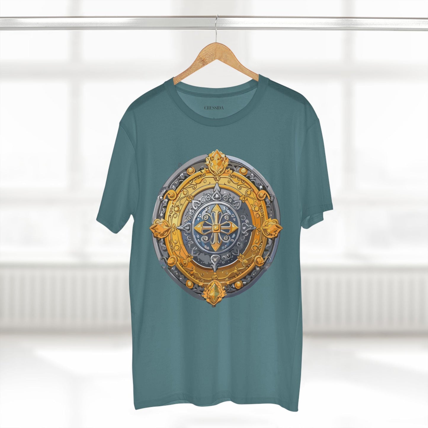 Antique Gold Coin Graphic Design T-Shirt Unisex 100 Cotton With Golden Print Artwork Tee 8