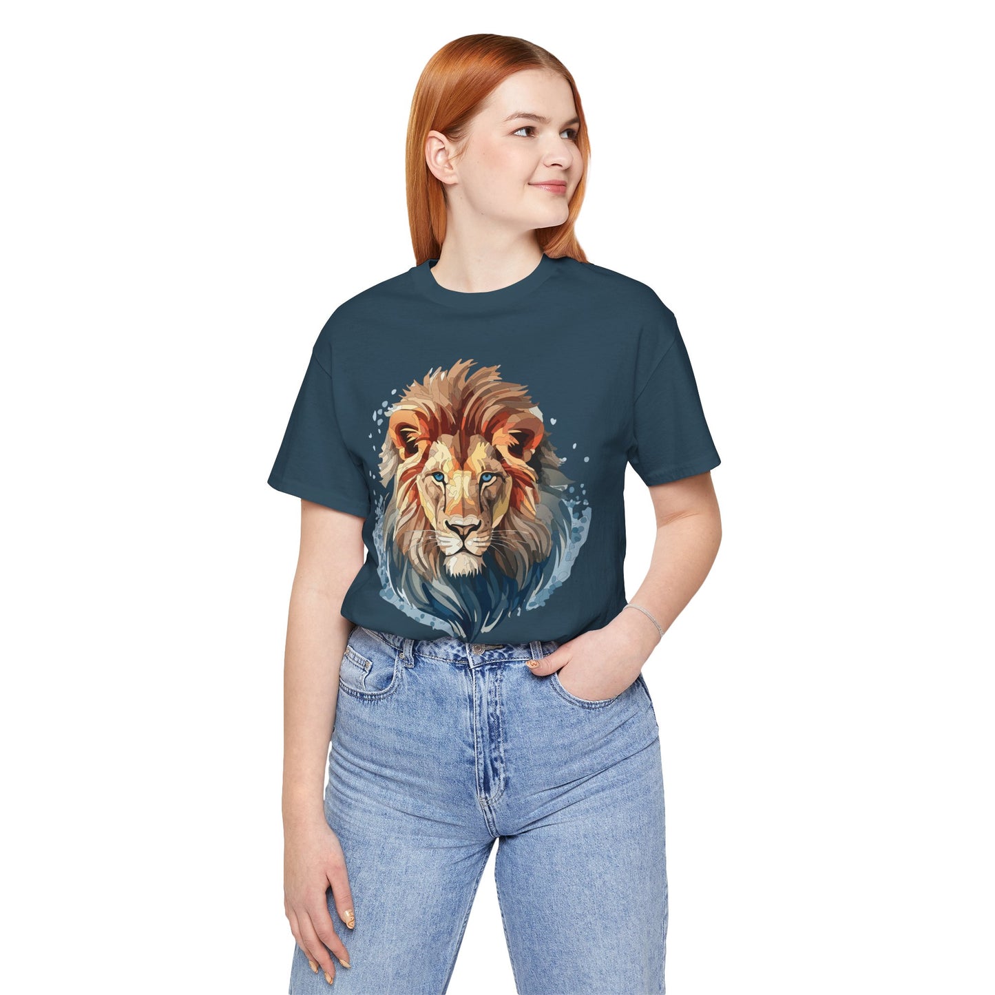 Lion Shirt, Animal Shirt, T-Shirt with Lion, Art Design Tee, Animal Tees, Safari T-Shirt 12