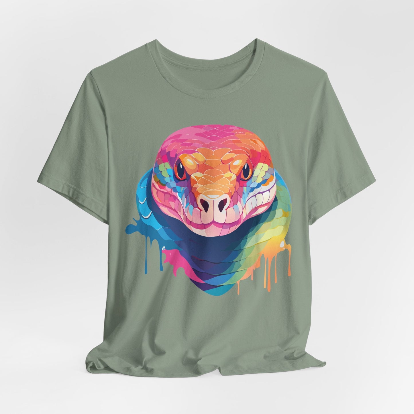 Unisex Animal Shirt With Art Design Wild Animals Graphic Print Casual Short Sleeve Tee