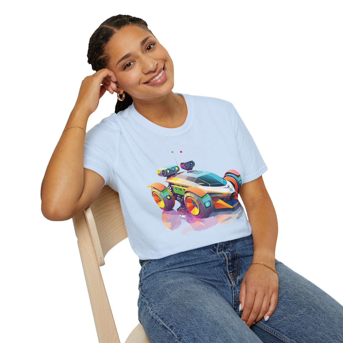 Car T Shirt Unisex Softstyle Tee With Cars Art Design Hot Wheels Edition Premium Cotton