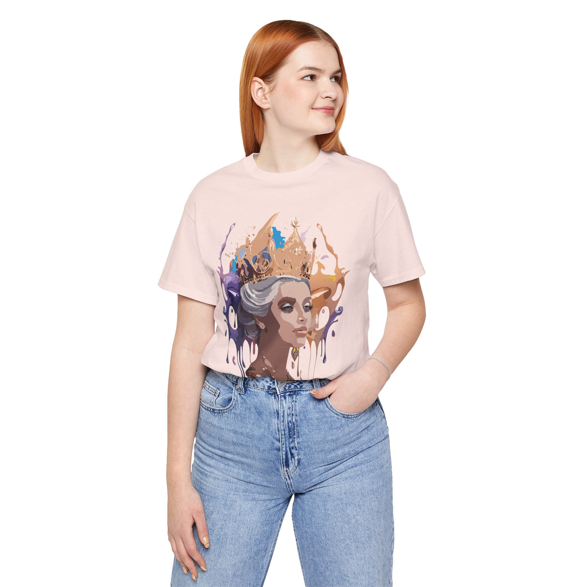 Queen Graphic Unisex Cotton Bella+Canvas Tee with Art Design m185