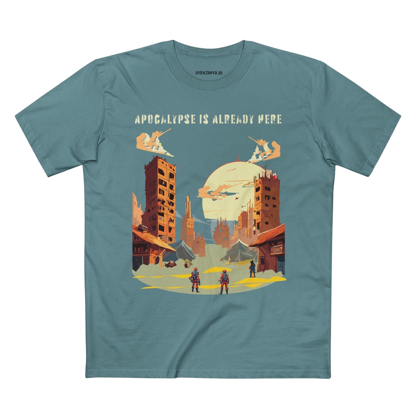 Unisex Premium Cotton Staple Tee With Original Art Design From Retro2Nova Art Collection