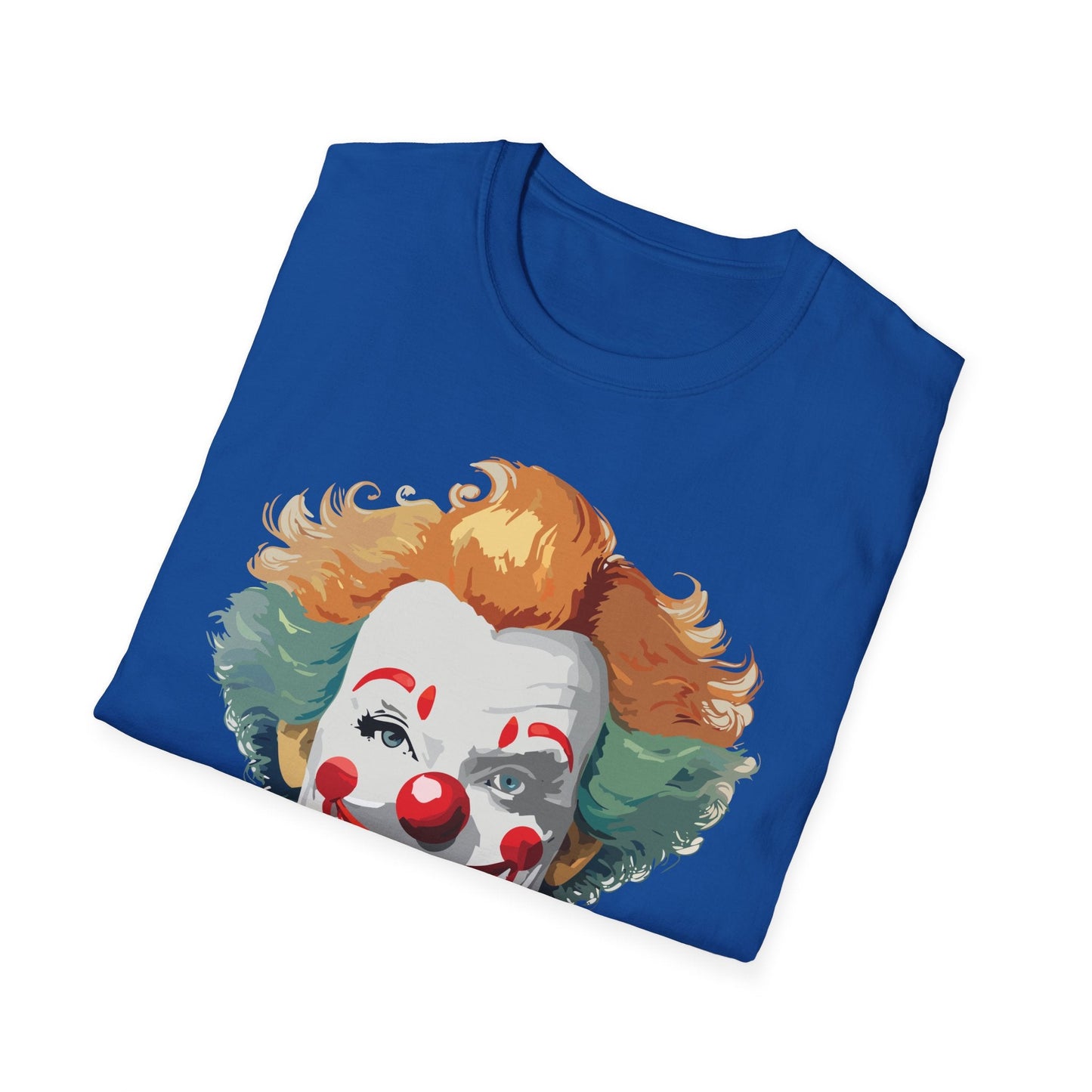 Unisex Short Sleeve Softstyle Clown T Shirt With Funny Man Circus Theme Tee Gildan 64000
