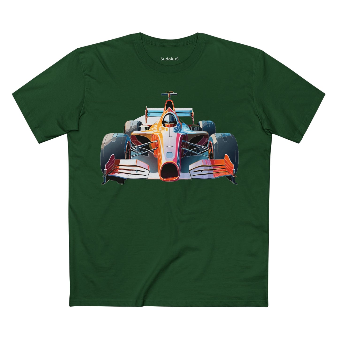 Car Graphic Unisex 100 Cotton Staple Tee 8