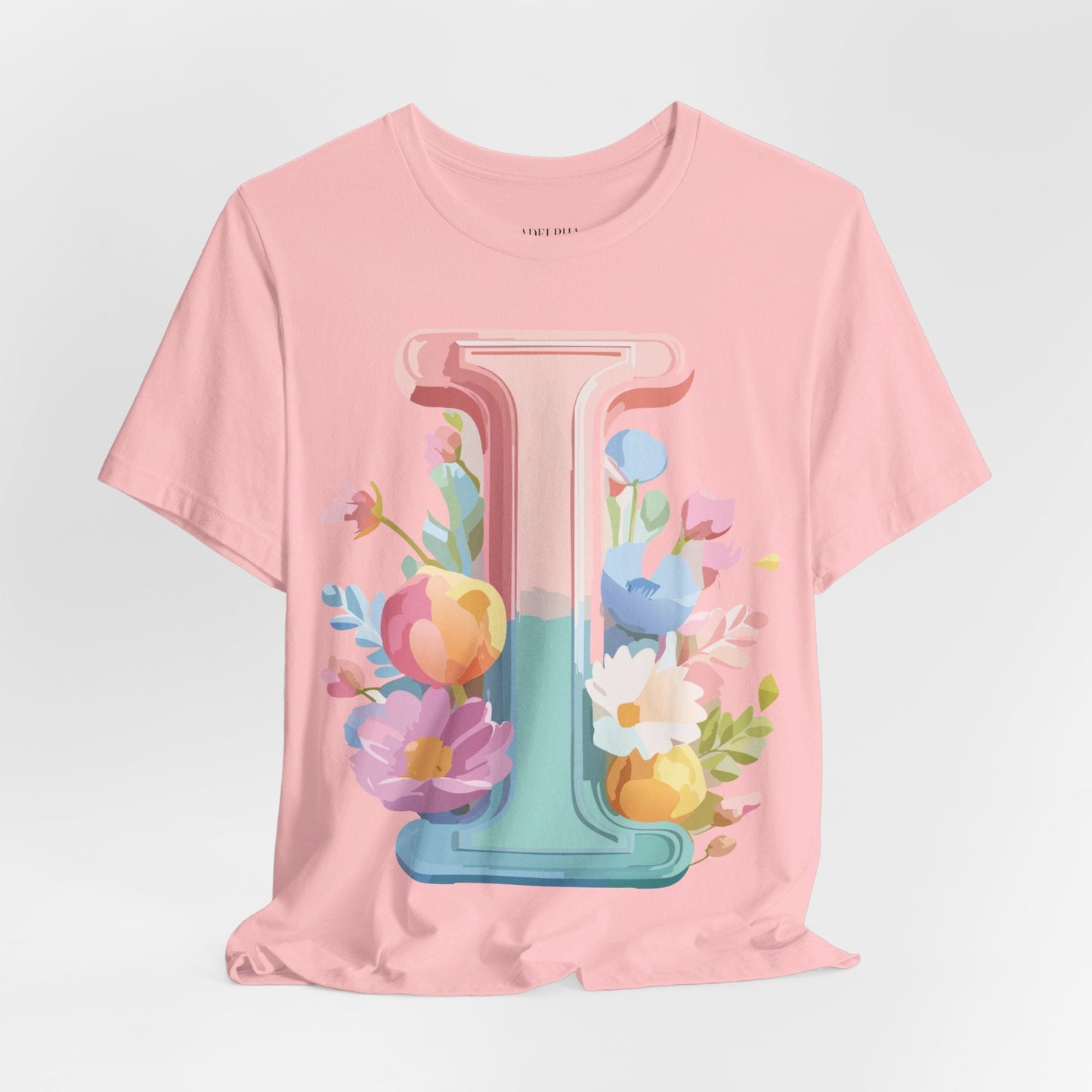 Letter I Shirt Unisex Graphic Tee Adelpha Premium Soft Cotton Vintage Inspired Artwork