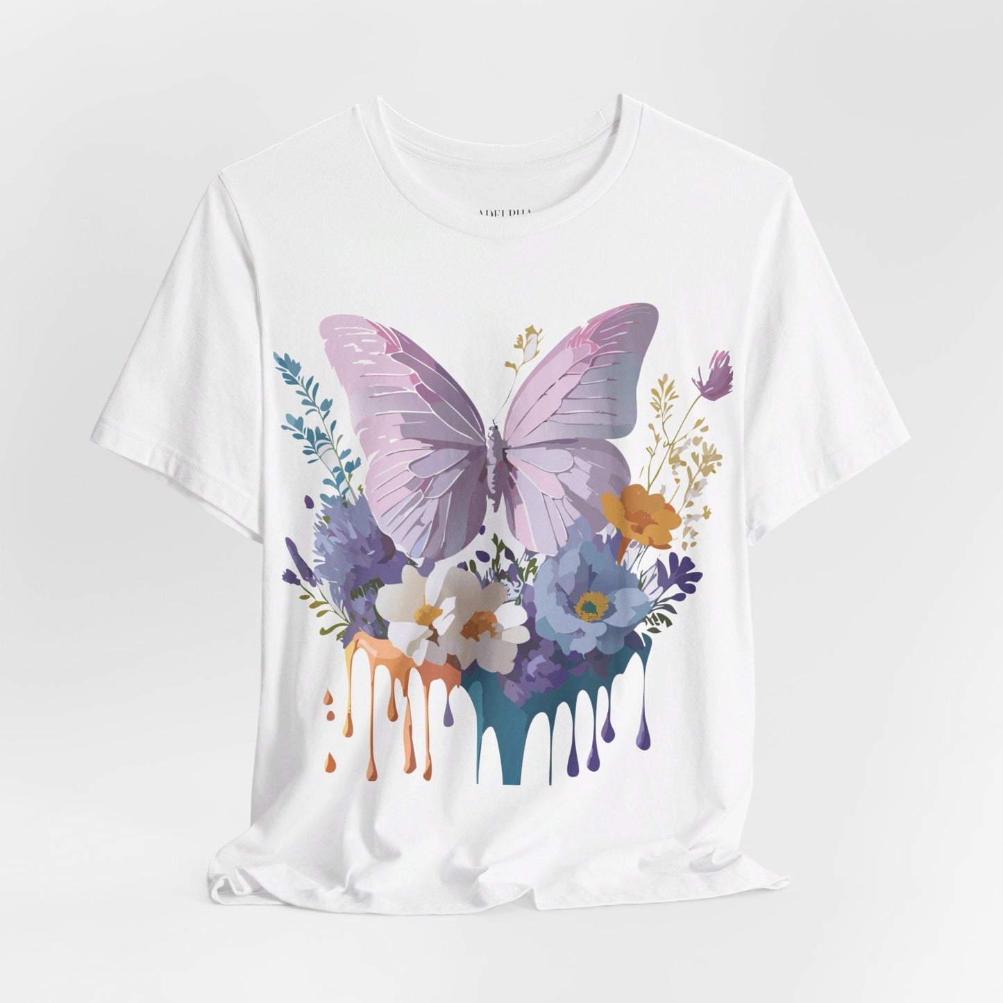 Adelpha Graphic Butterfly Unisex Short Sleeve Graphic Tee Art Design