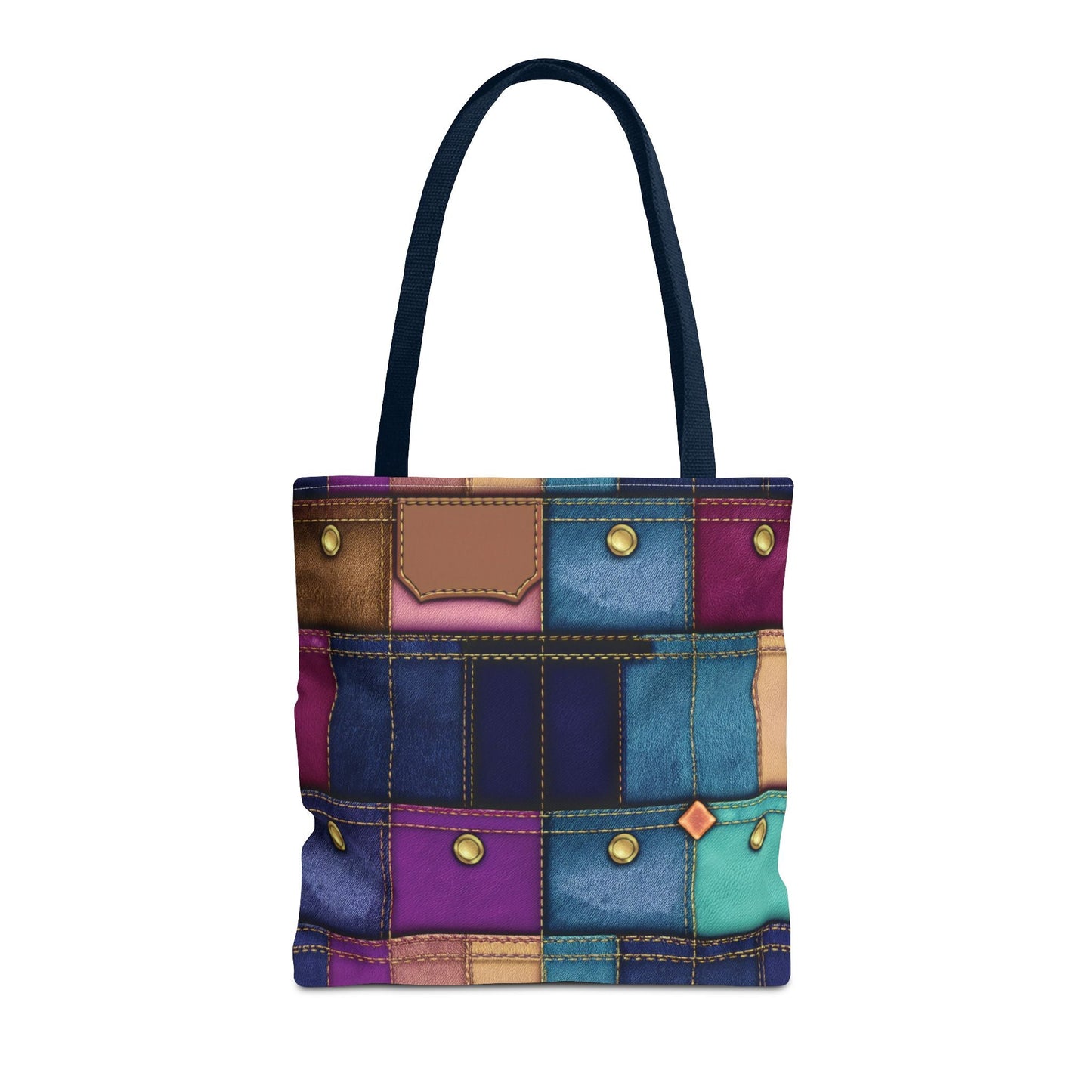 Denim Canvas Bag, Tote Bag Denim Printify