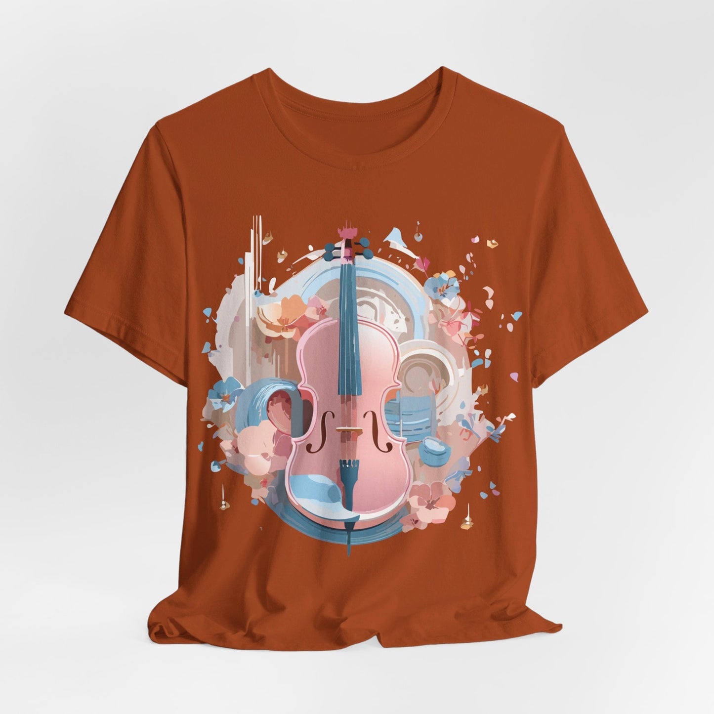 Music T Shirt Unisex Graphic Tee By Adelpha Art Design Vintage Inspired Short Sleeve