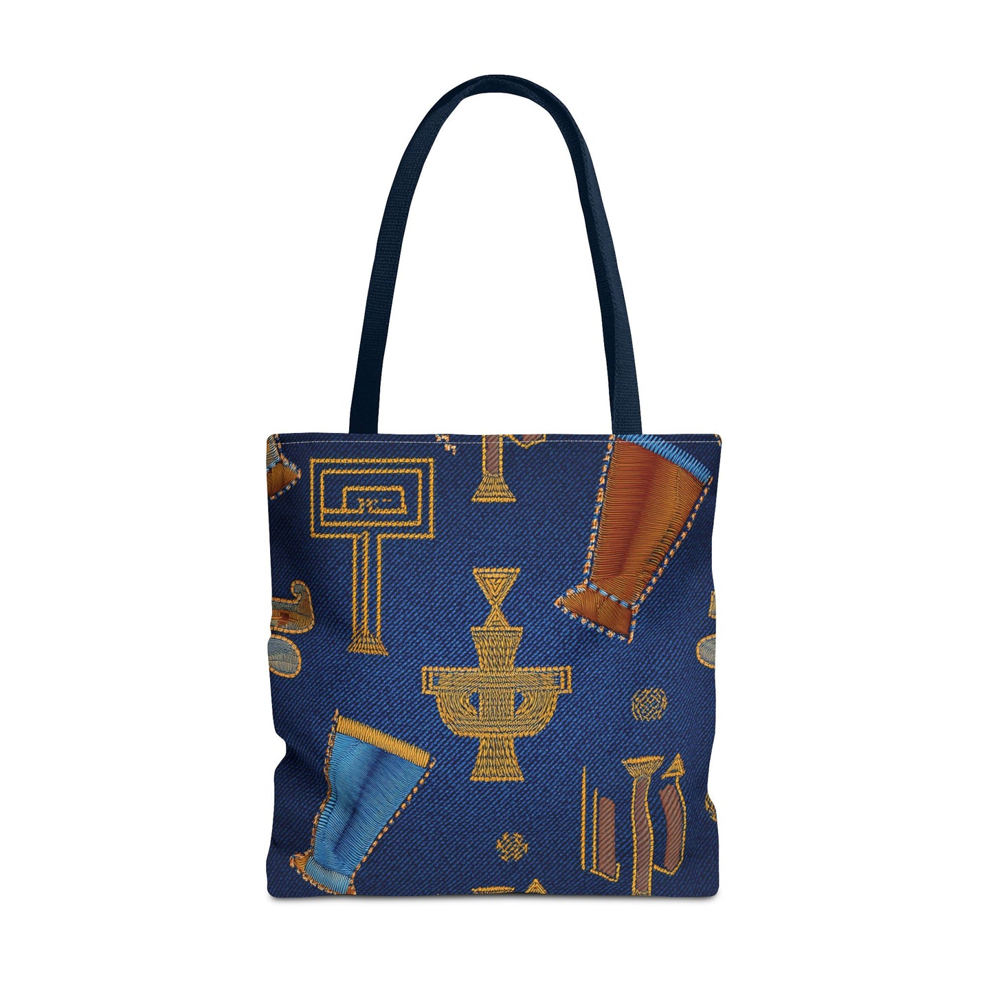 Denim Fabric Imitation Print Unisex Canvas Bag Poly Spun 3 Sizes Tote Bag 185-2