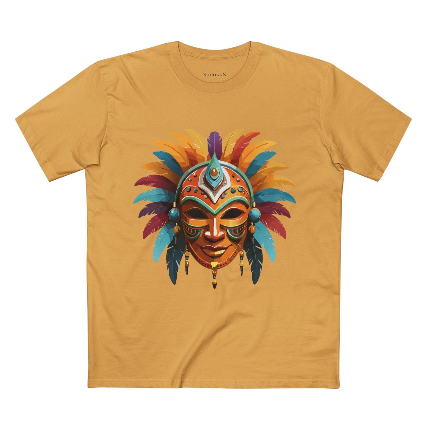 Mask Graphic Unisex 100 Cotton Staple Tee 4