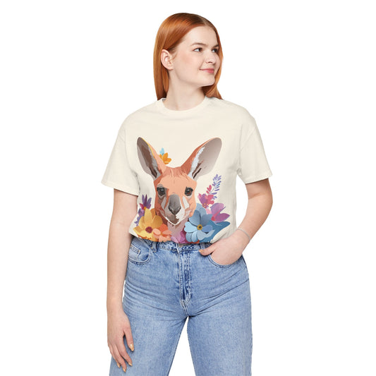 Kangaroo Graphic Unisex 100 Cotton Vintage Animal Artwork Tee 6
