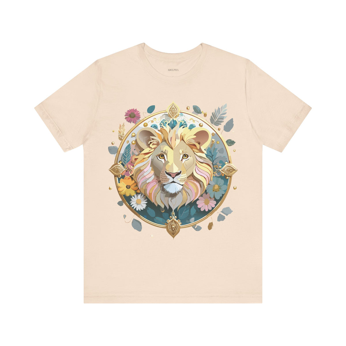 Medallion Graphic Unisex Cotton Bella+Canvas Tee with Art Design d31