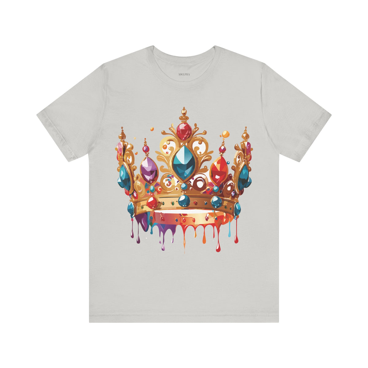 Crown Graphic Unisex Cotton Bella+Canvas Tee with Art Design m16