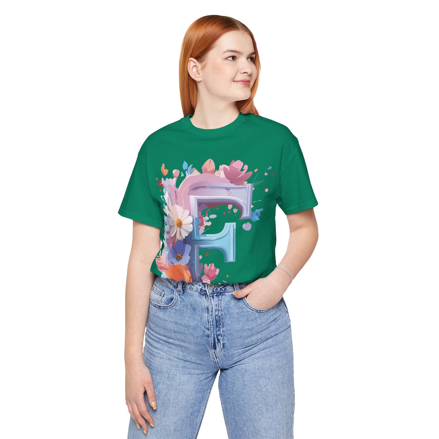 Letter F Shirt Graphic Tee Unisex Vintage Inspired Artwork From Adelpha Premium Short Sleeve