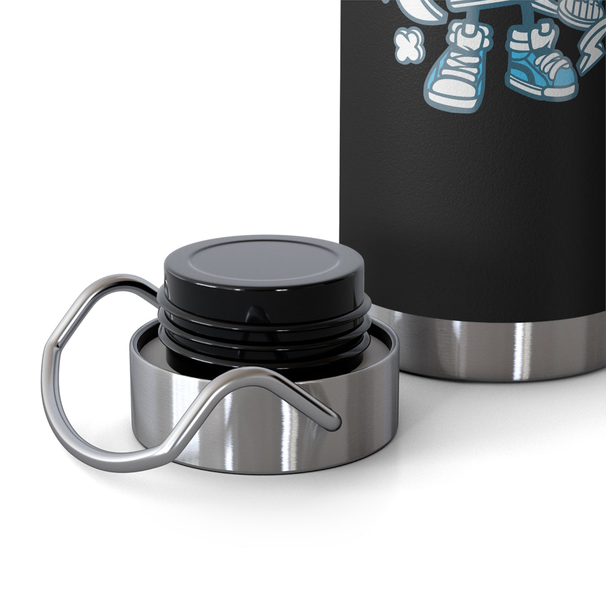 22oz Copper Insulated Water Bottle with Cartoon Design - CV39