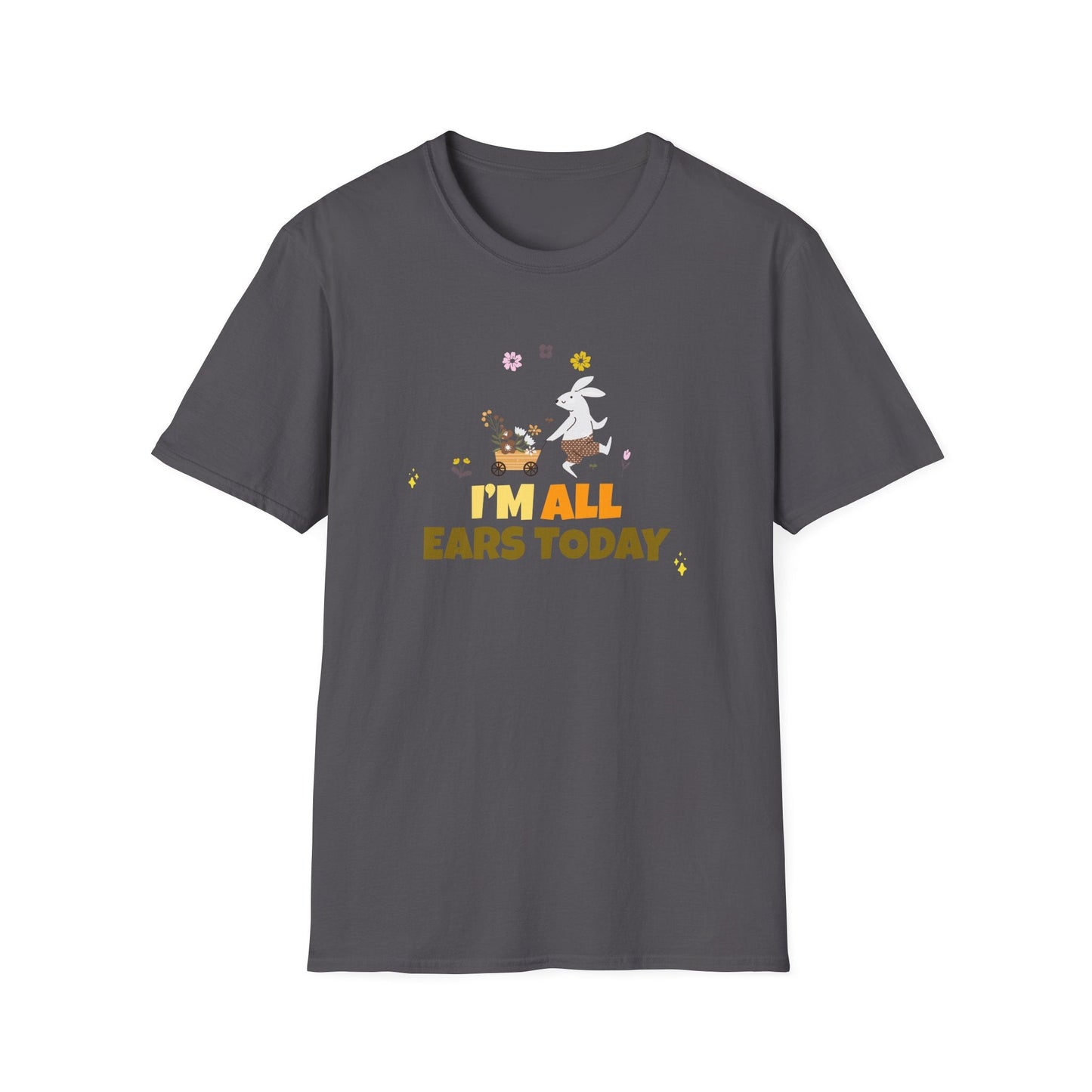 Easter Bunny T Shirt Unisex Gildan Softstyle Tee 100 Percent Ring Spun Cotton Easter Design