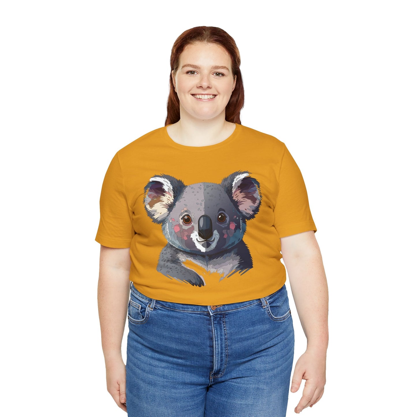 Unisex Animal Shirt With Animal Art Design Tee Wild Animals Short Sleeve Jersey Cotton