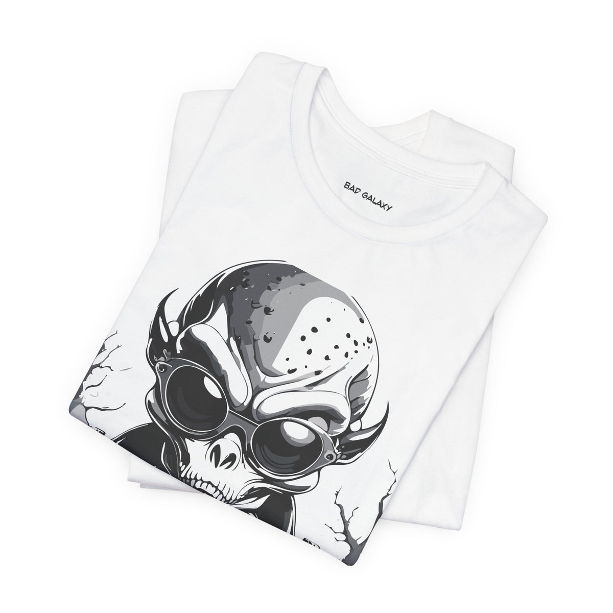 Alien Graphic Unisex Cotton Bella+Canvas Tee with Art Design b63