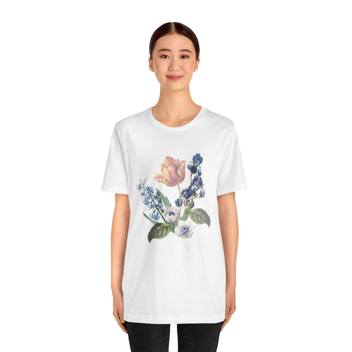Floral Graphic Tee Shirt - Bella+Canvas Unisex 100 Cotton 52