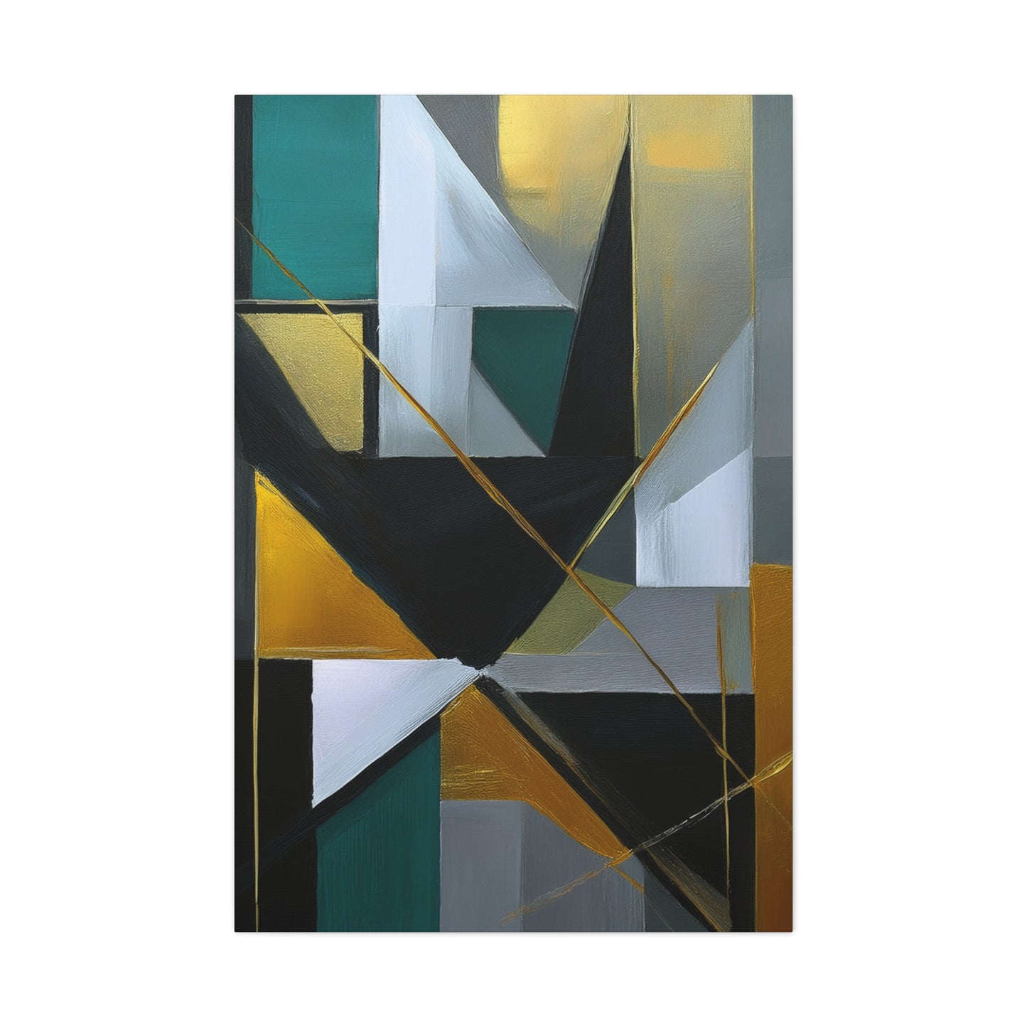 Abstract Geometric Painting Print Canvas 20x24,20x30,24x30 24x32,24x36,30x40 32x48,36x48,40x60 Pine-Wood Inner Frame ABS-77