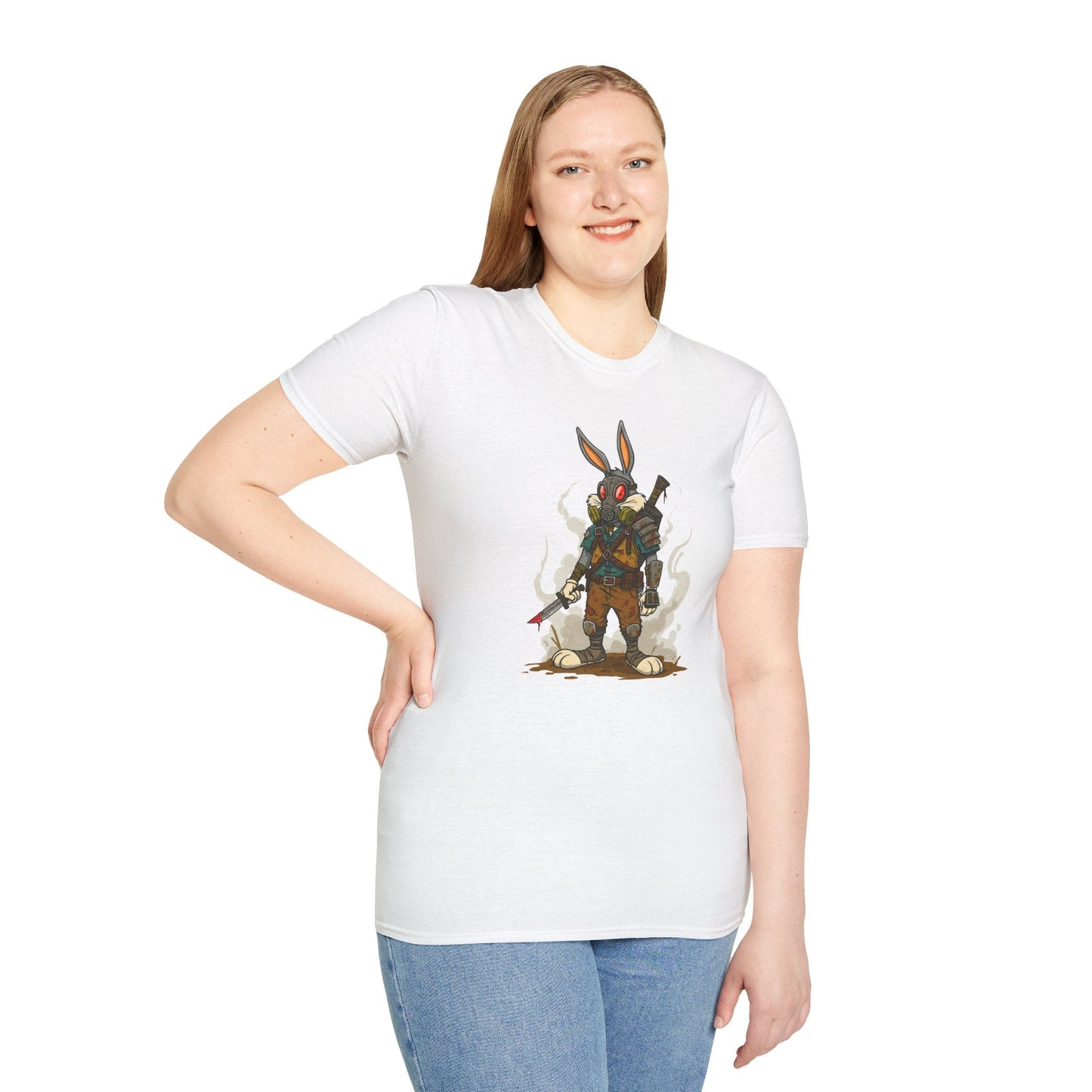 Bugs Bunny T Shirt Unisex Softstyle Cotton Tee With Cartoon Animation Design Artwork