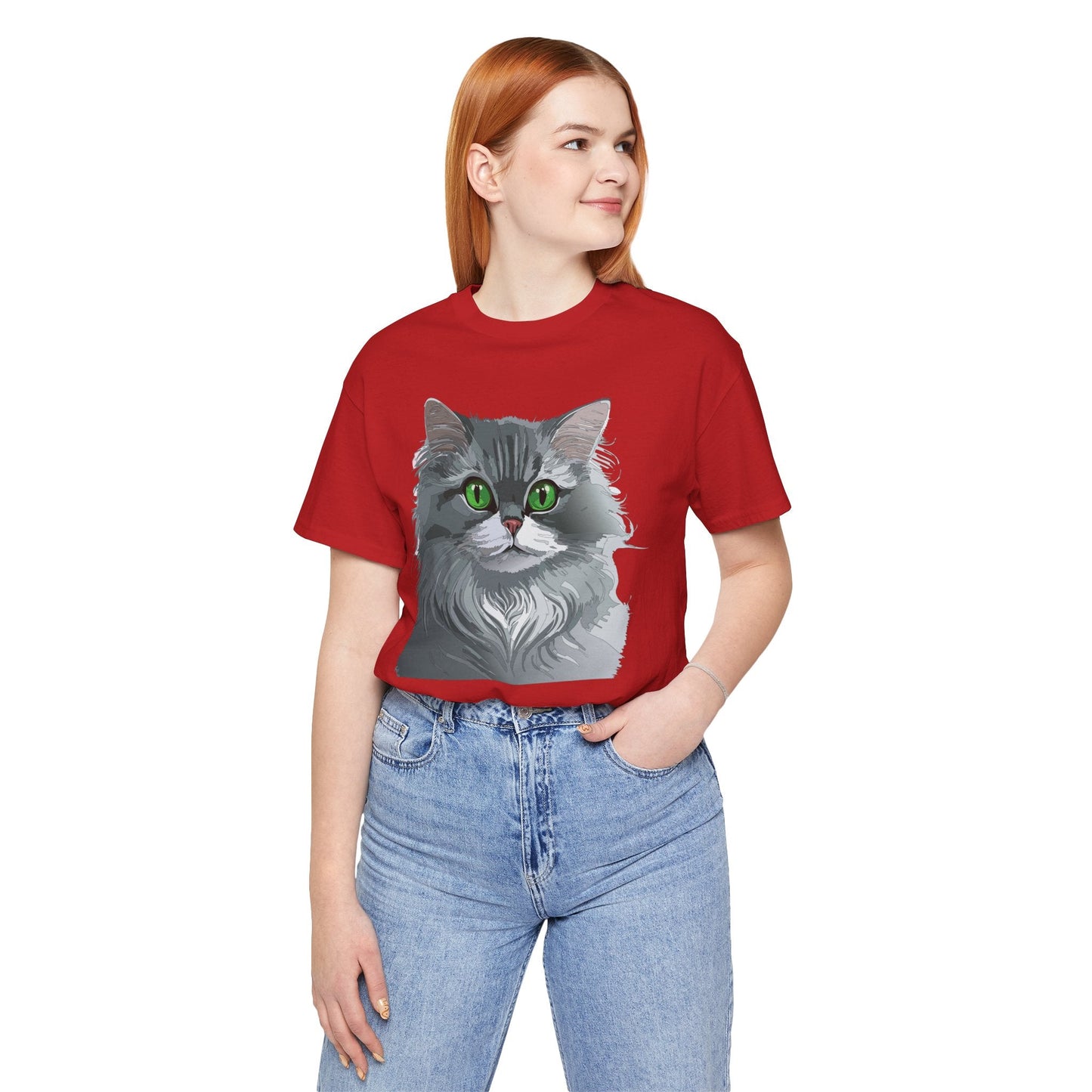 Unisex Animal Shirt With Art Design Animals Tee Short Sleeve Jersey Style Wild Animals Shirt