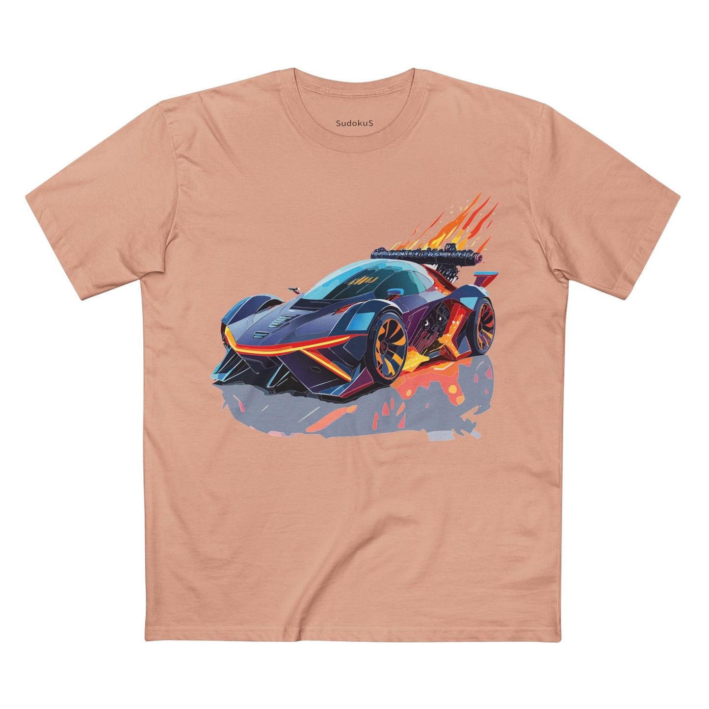 Car Graphic Unisex 100 Cotton Staple Tee 19