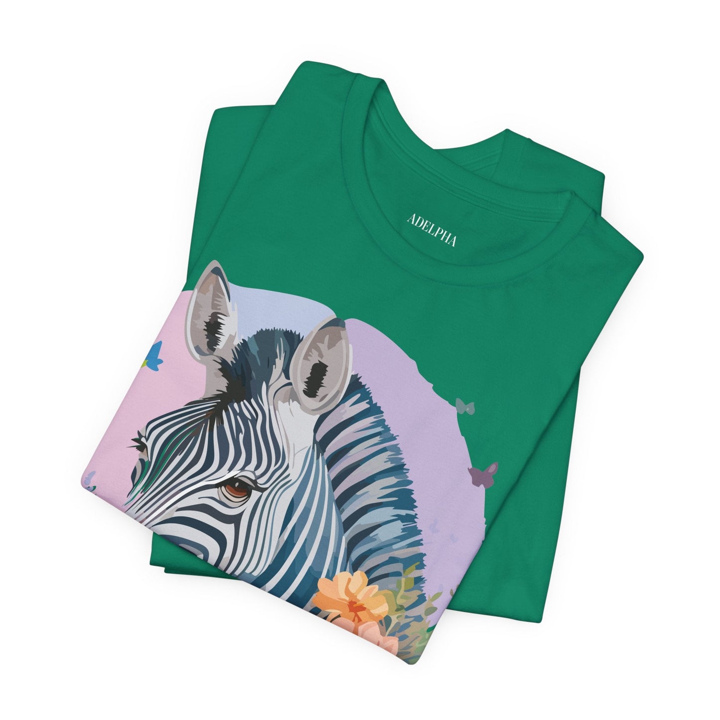 Zebra Graphic Unisex 100 Cotton Vintage Animal Art T-Shirt 3