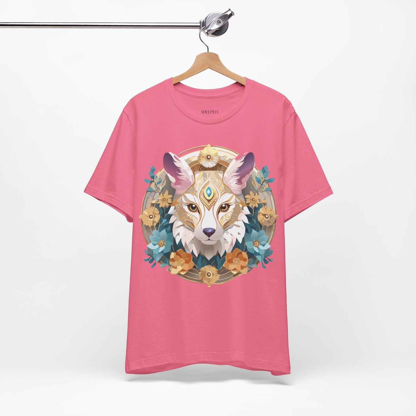 Medallion Graphic Unisex 100 Cotton Vintage Animal Medal Artwork Tee 84