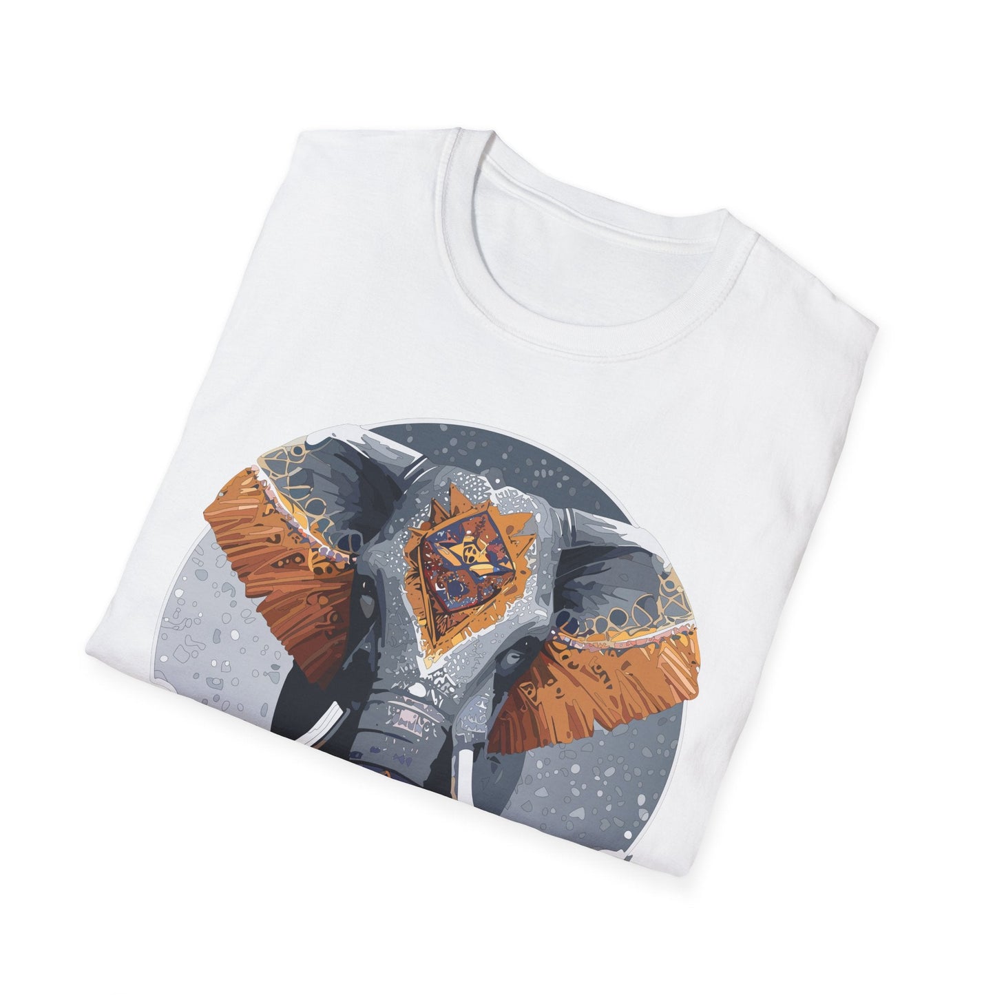 Elephant T Shirt Unisex Short Sleeve Tee SoftStyle Gildan 64000 One Hundred Percent Cotton