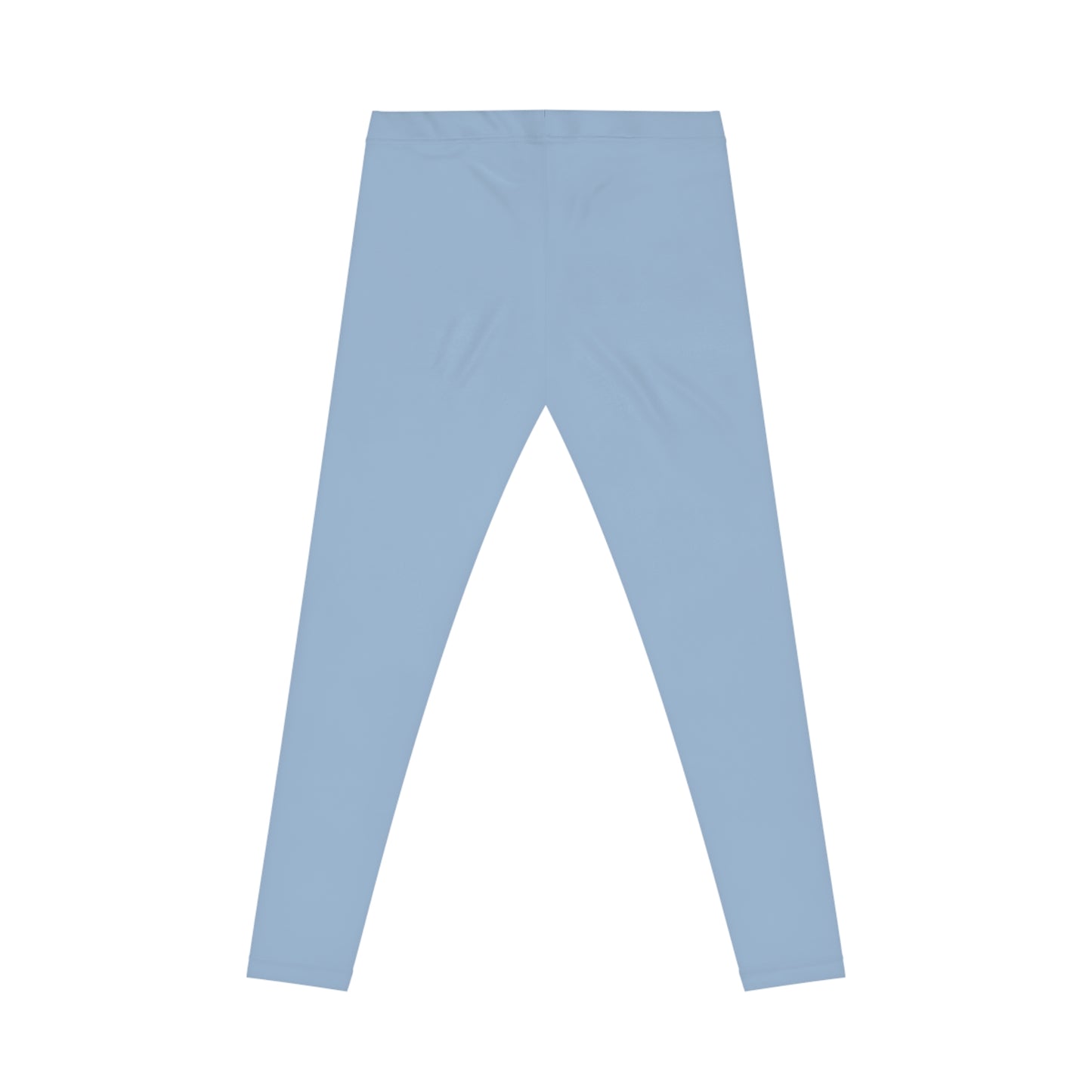 Powder Blue Color Women's Poly-Span Casual Leggings XS-2XL