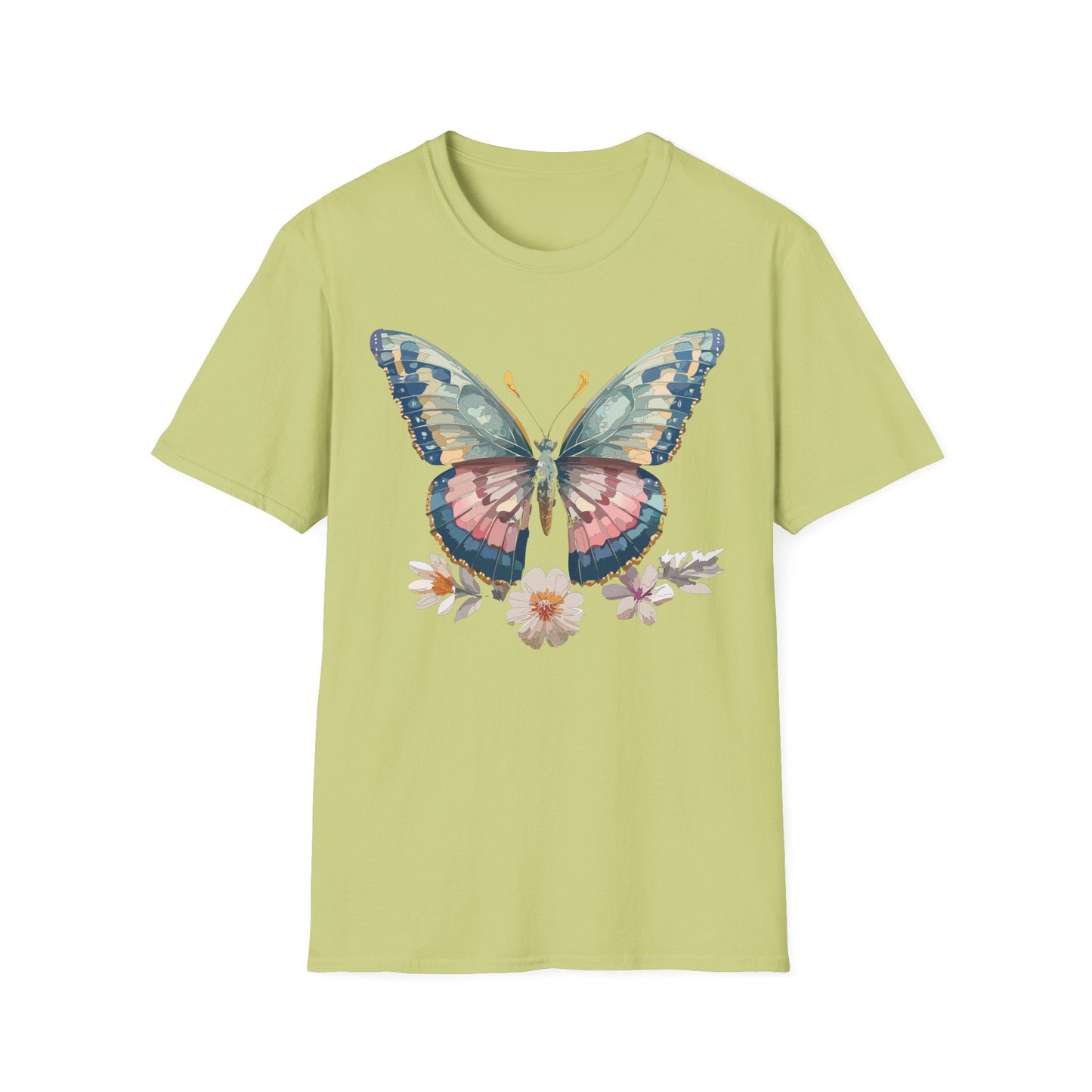 Butterfly Shirt Unisex Monarch Design Gildan Softstyle 64000 Ring Spun Cotton Tee