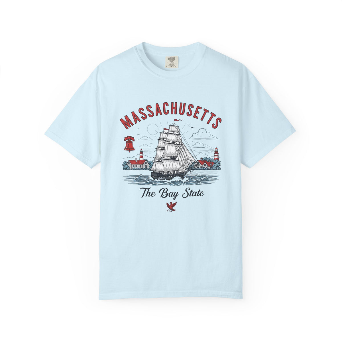 Massachusetts State Vintage Travel Tourist Graphic Tee Unisex 100 Cotton Comfort Colors T-Shirt
