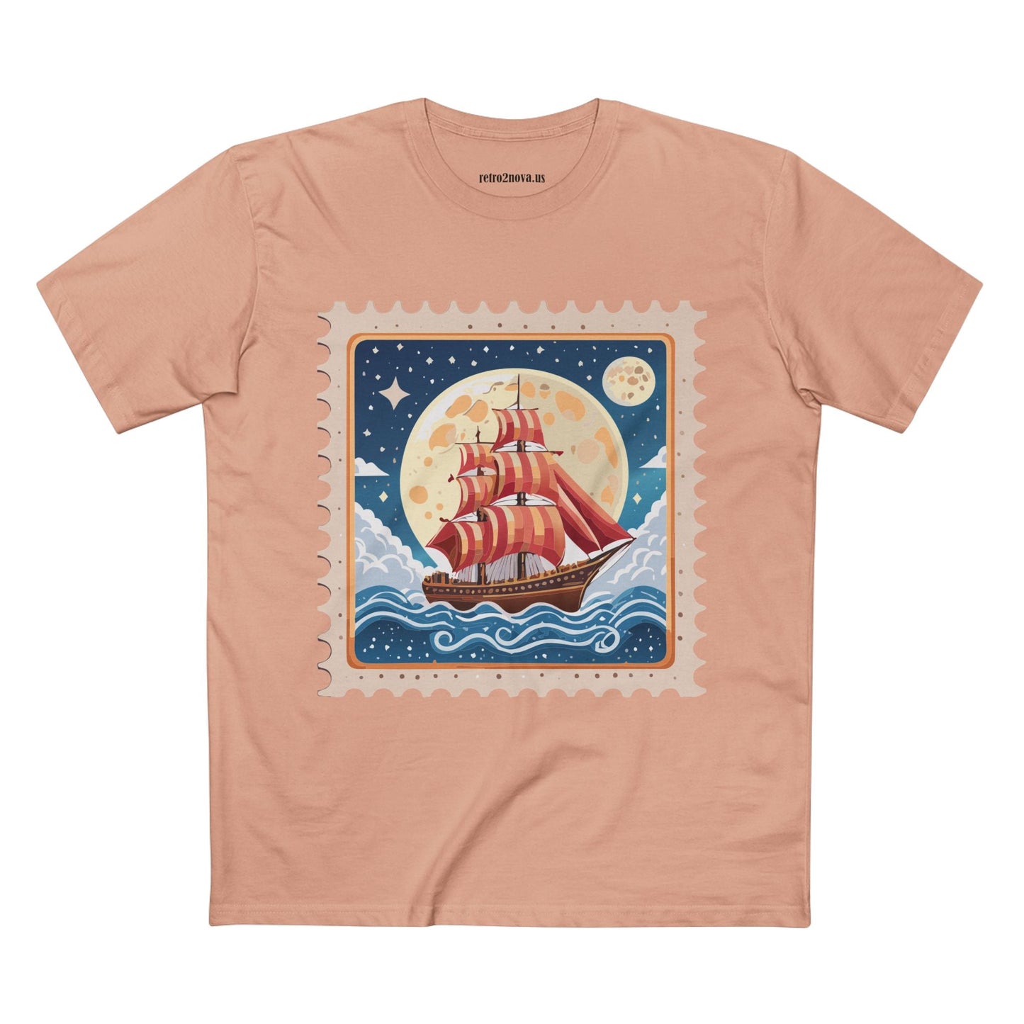 Stamp Shirt Postage Stamp Tee Unisex Premium Cotton Original Art Design By Retro2Nova