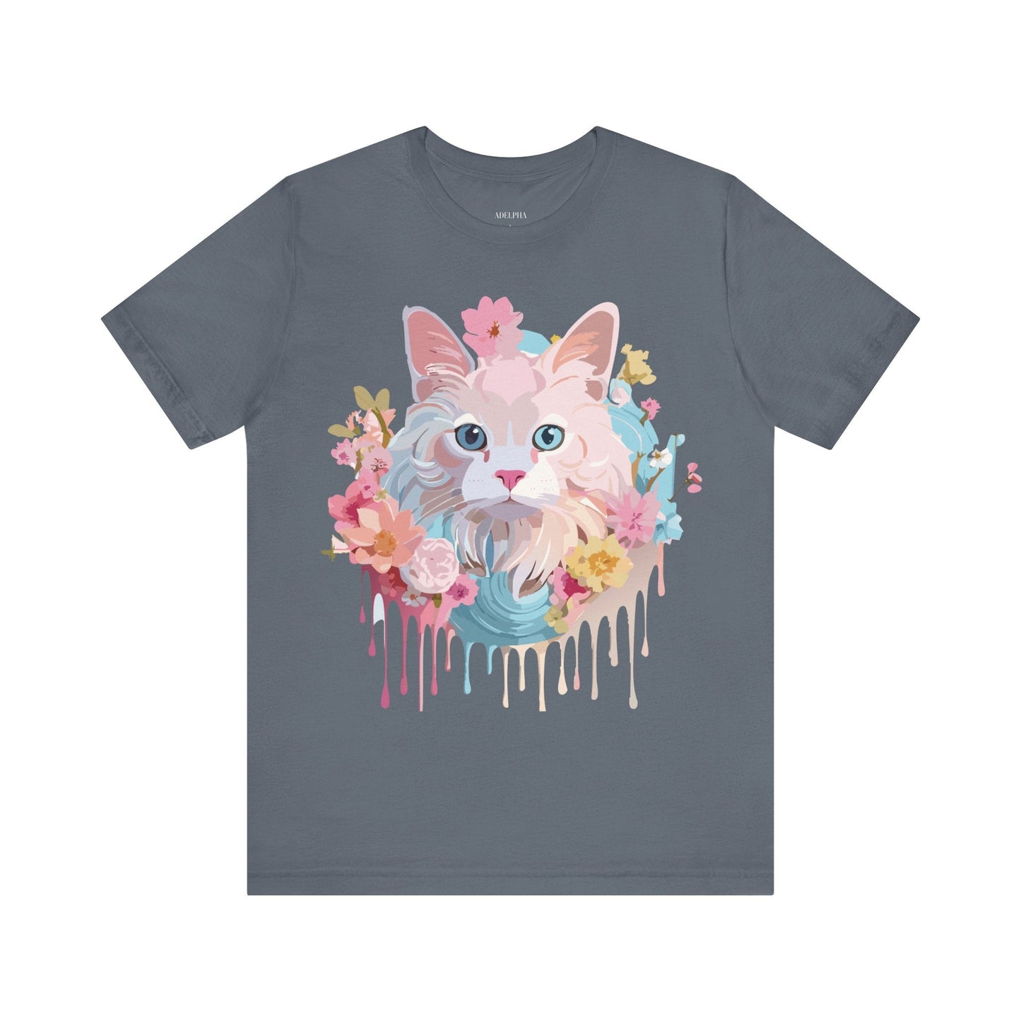 Cat Graphic Tee Unisex Shirt With Cat Art By Adelpha Vintage Inspired