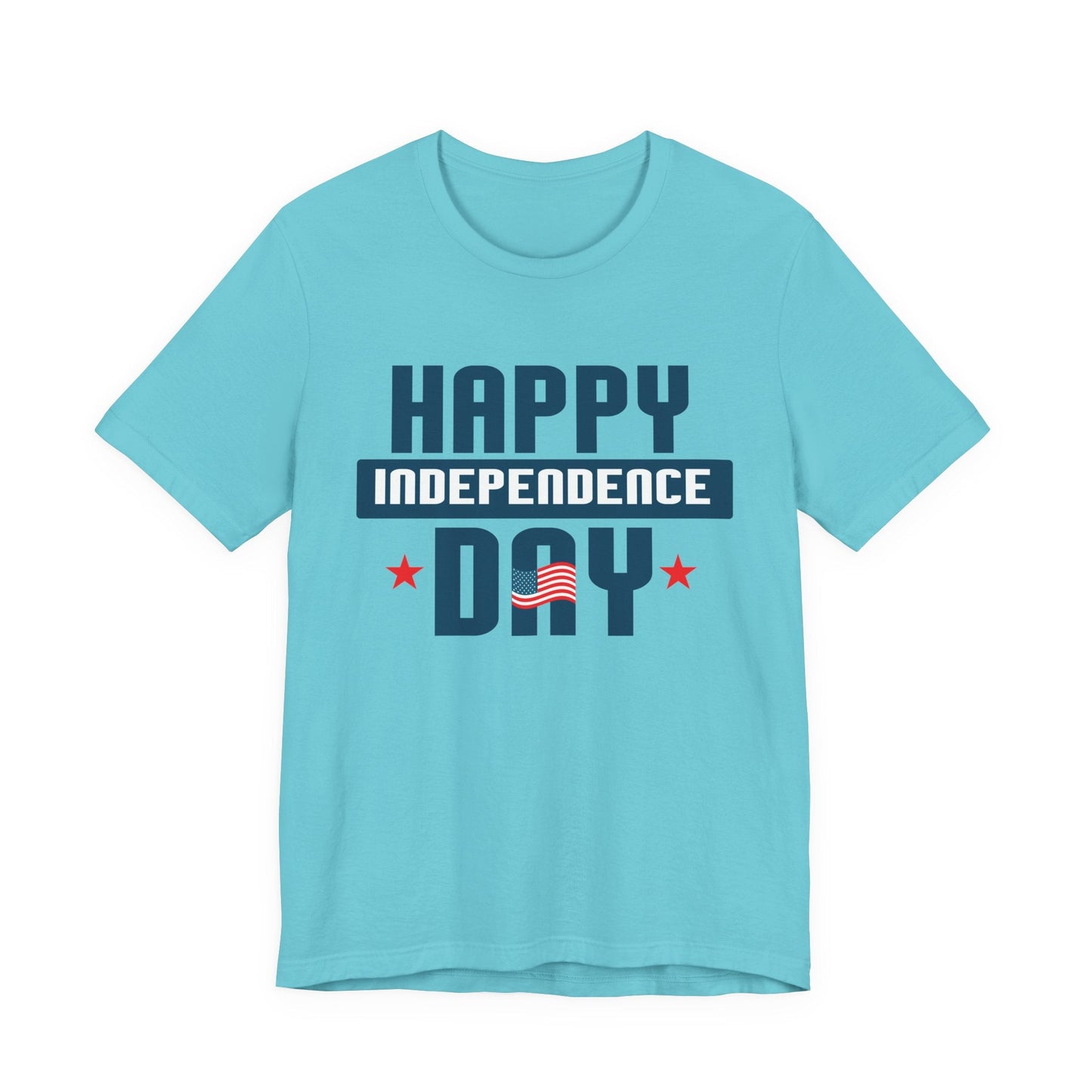 Happy Independence Day Graphic Unisex Cotton T-Shirt 017