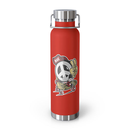 22oz Copper Insulated Water Bottle with Cartoon Design - CV102