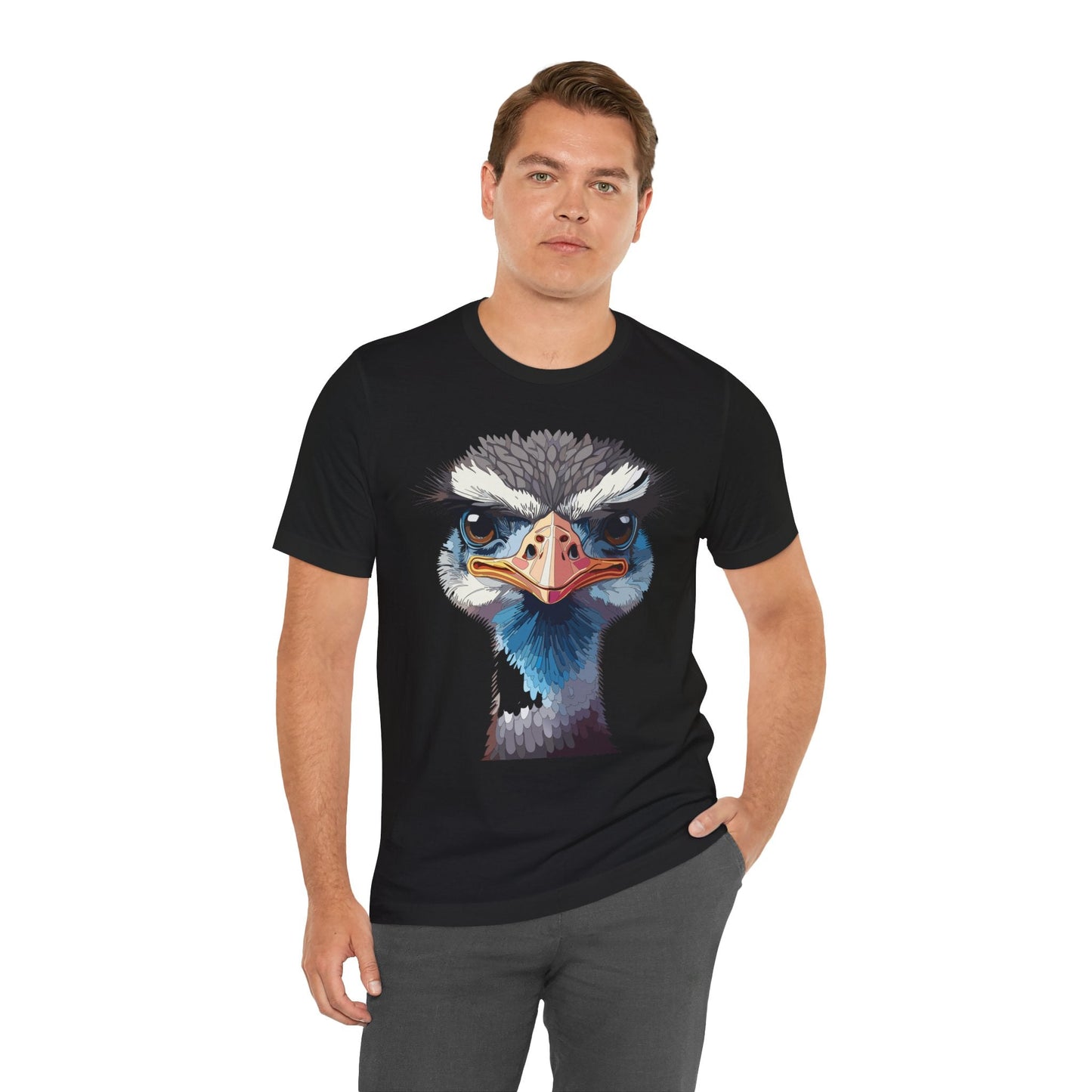 Unisex Animal Tee Shirt With Wildlife Art Design For Men And Women Gildan Softstyle 64000