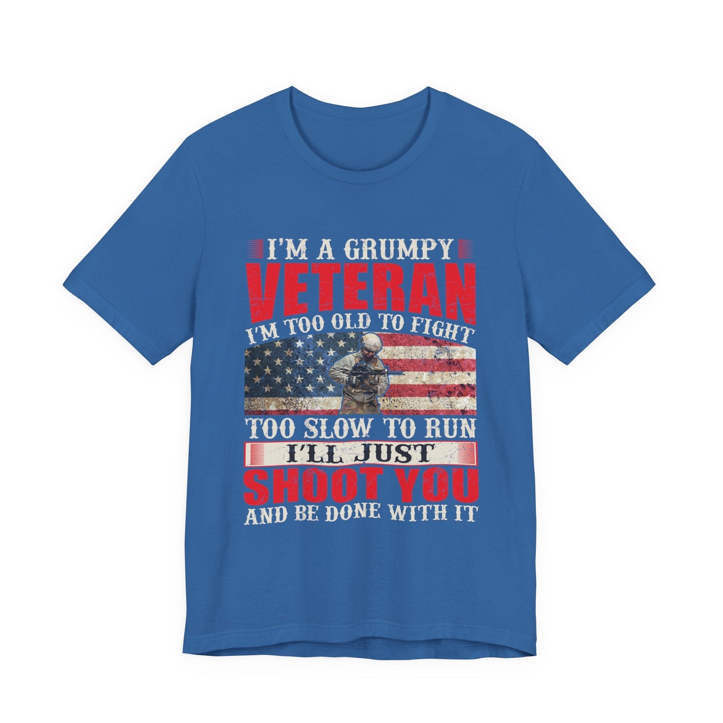 Army Veteran Patriotic Graphic Design Unisex Cotton T-Shirt v38
