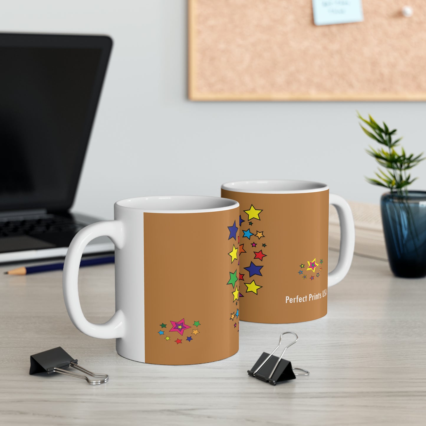 Kaffee- &amp; Teebecher mit Sternen-Print