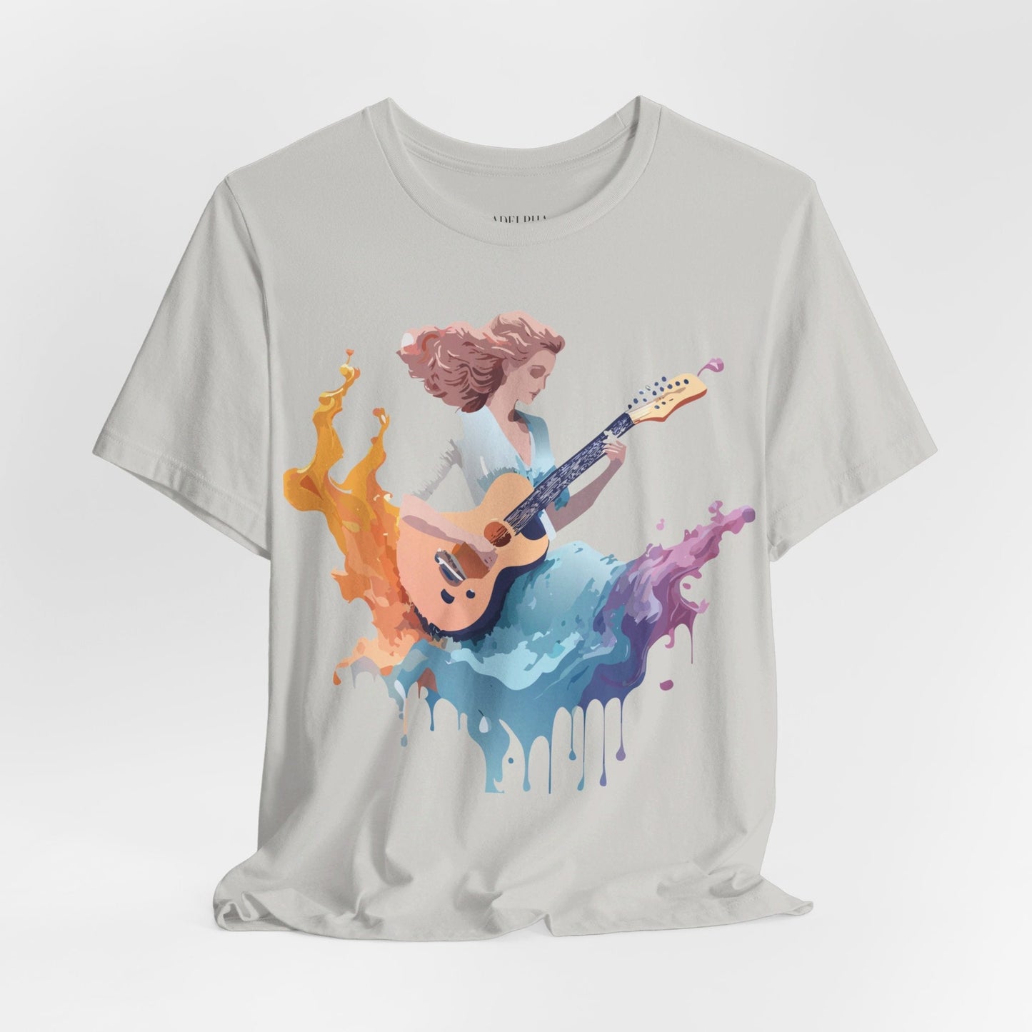 Music Graphic Unisex 100 Cotton Vintage Art with Musical Elements Tee 38