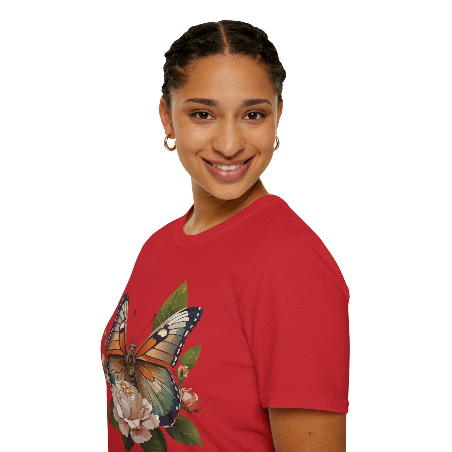 Monarch Butterfly Shirt Unisex Softstyle Cotton Tee Short Sleeve Gildan 64000 Everyday Wear