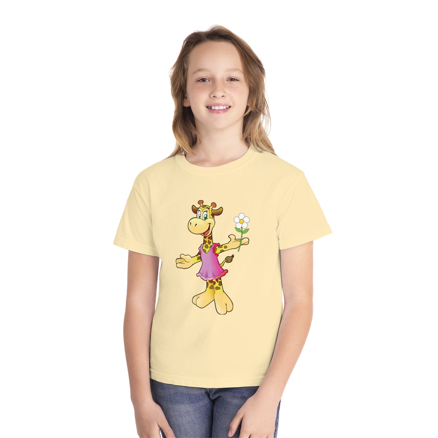 Youth Tee Shirt with Funny Cow