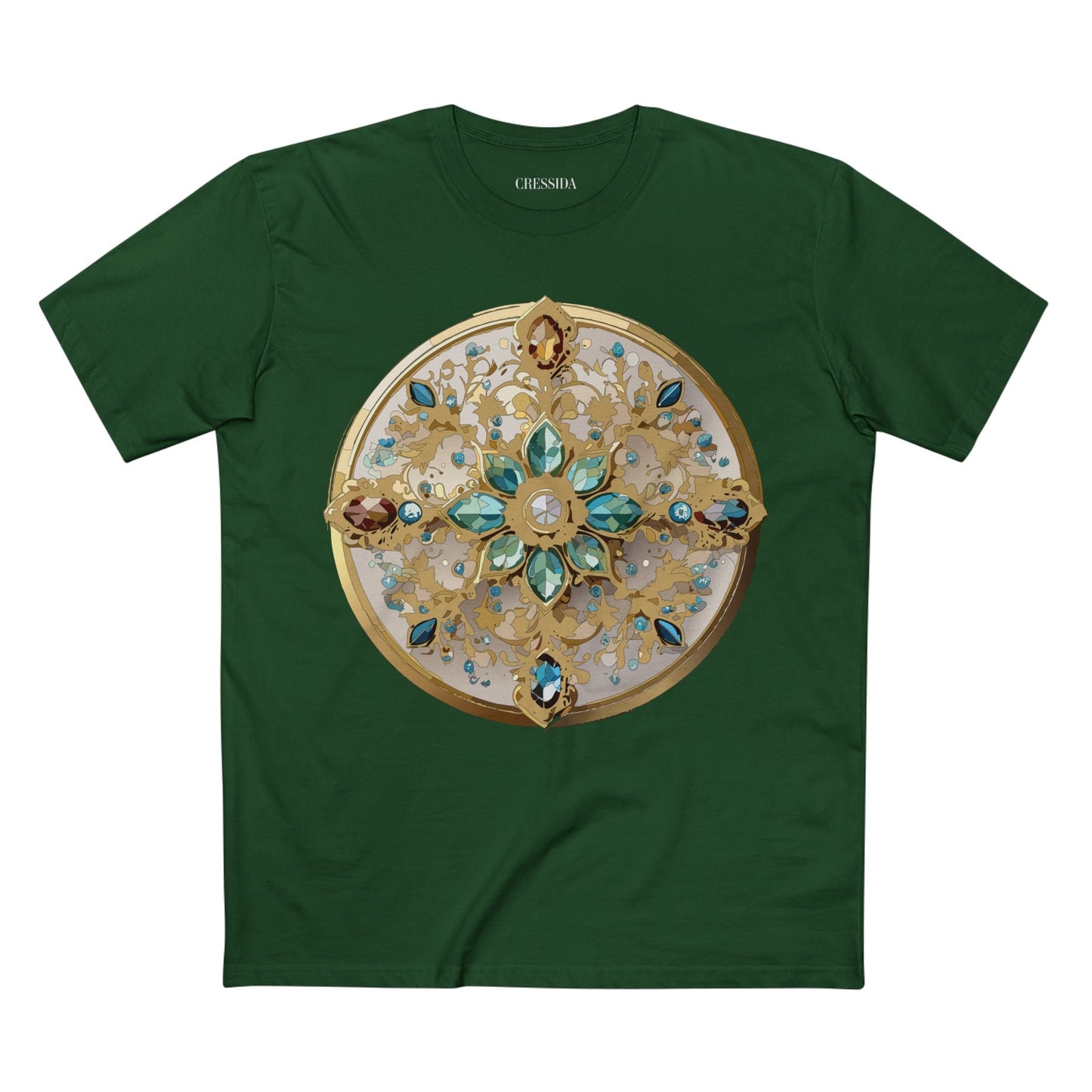 Medallion Graphic T-Shirt Unisex 100 Cotton With Gold Art Design Medal Tee 14