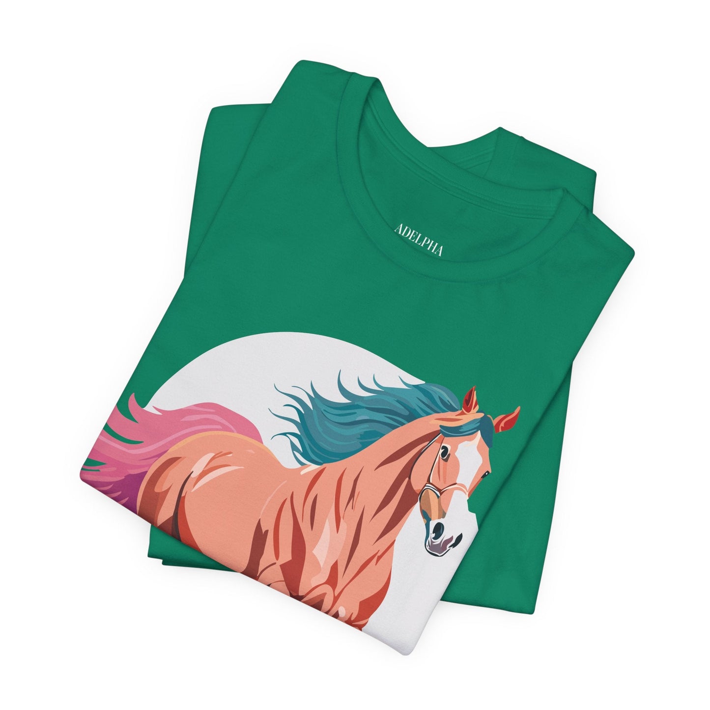 Horse Graphic T Shirt Unisex Adelpha Vintage Inspired Art Design Tee For Everyday Wear
