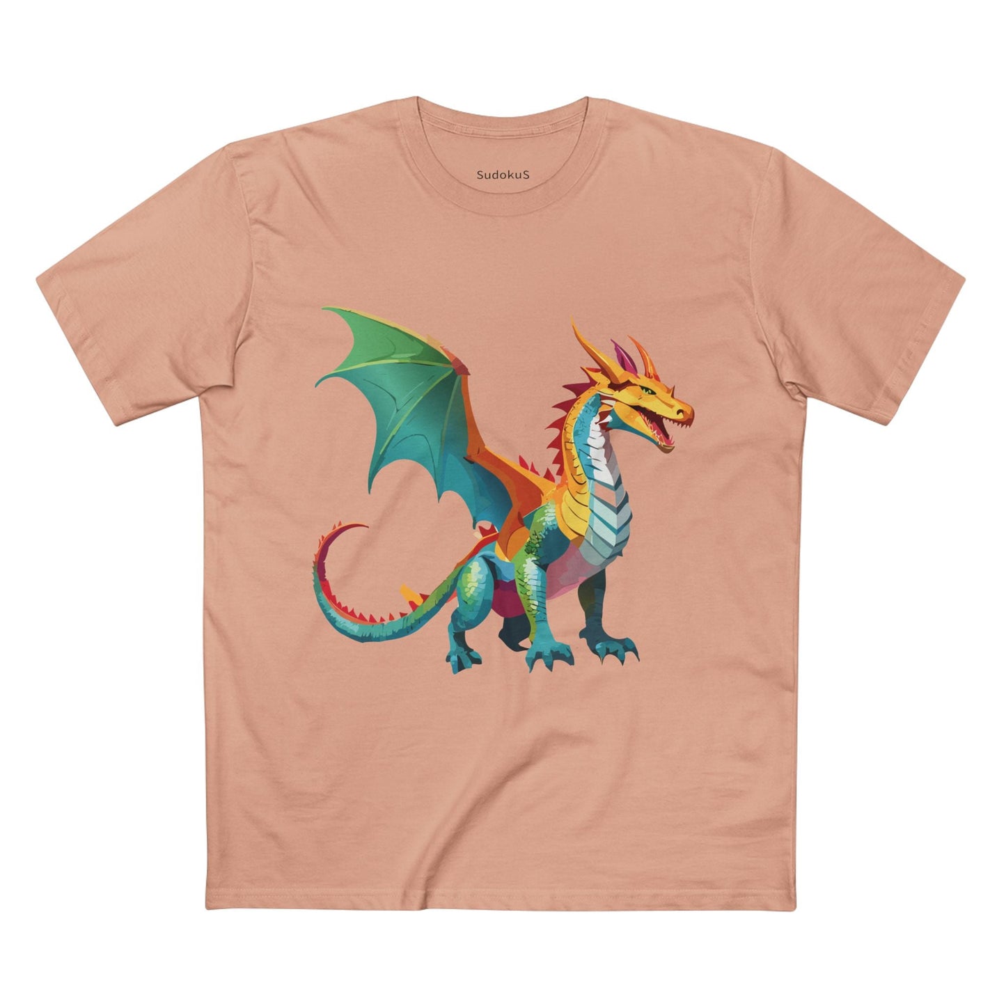 Dragon Graphic Unisex 100 Cotton Staple Tee 9