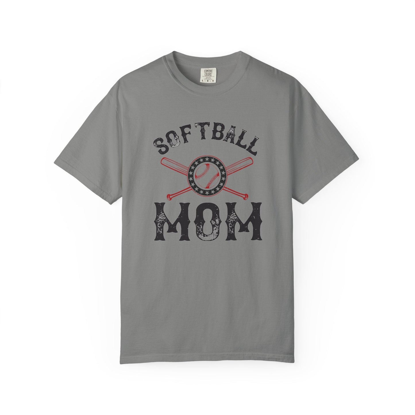 Softball Mom T-shirt Mother Day Mama Tee Unisex Comfort Colors Garment-Dyed Cotton h92