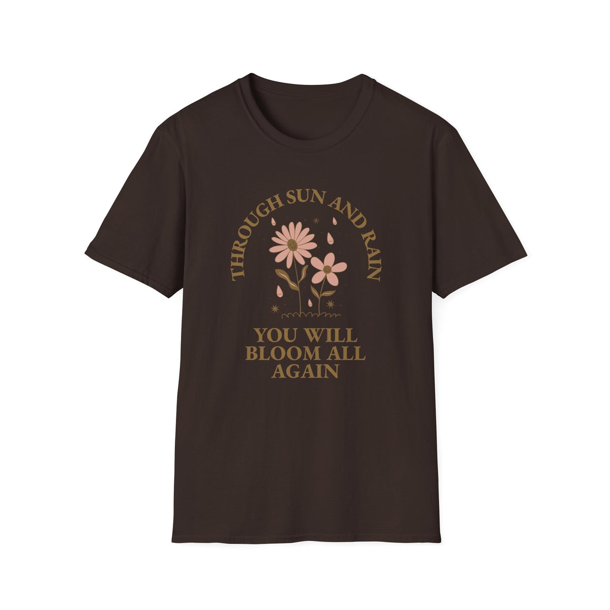 Positive Slogan Positive Words Tee with Good Quotes Graphic Tee Gildan Unisex 100 Cotton Tee Shirt p100