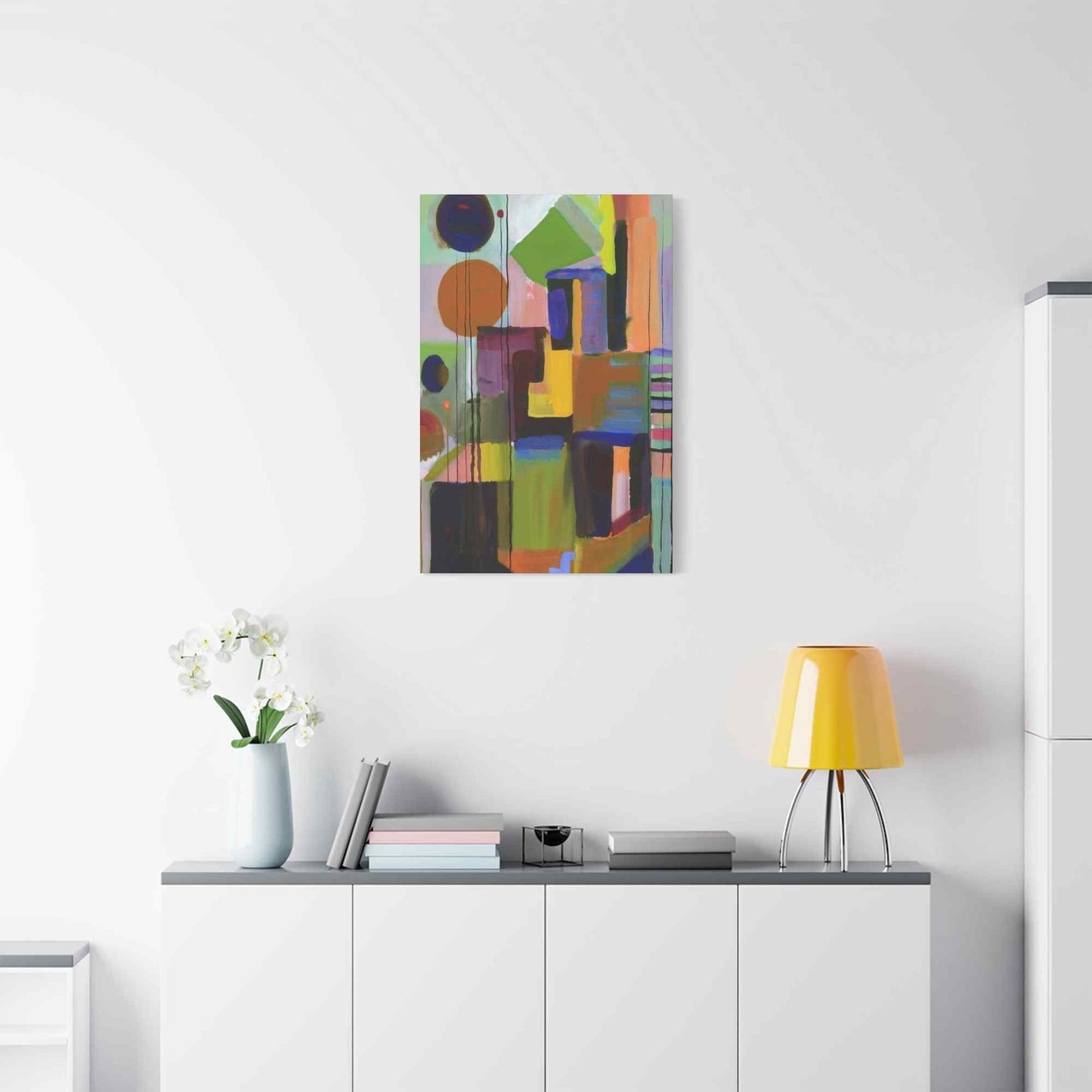 Abstract Painting Print Canvas 20x24,20x30,24x30, 24x32,24x36,30x40, 32x48,36x48,40x60 Pine-Wood Inner Frame ABS-3